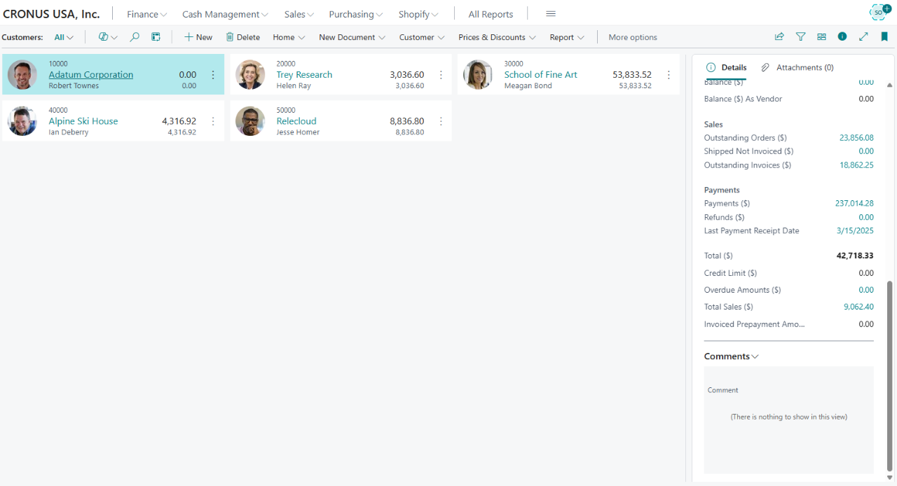 Customer Overview