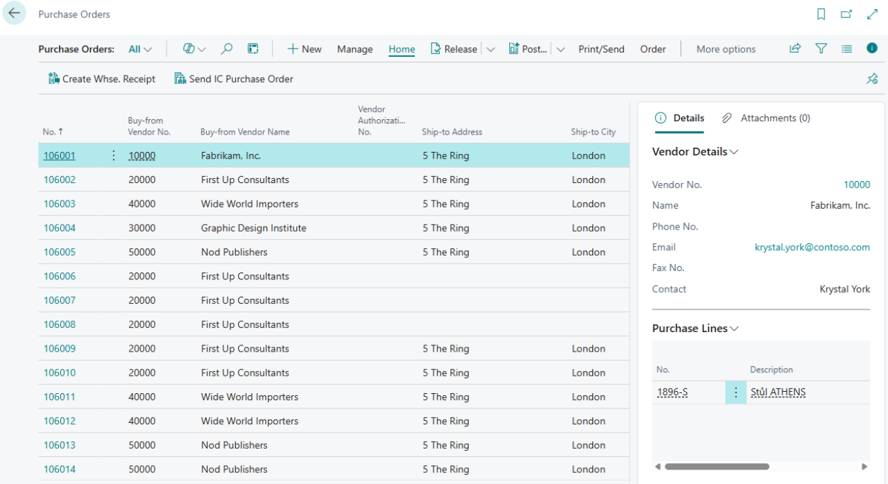 Purchase Orders