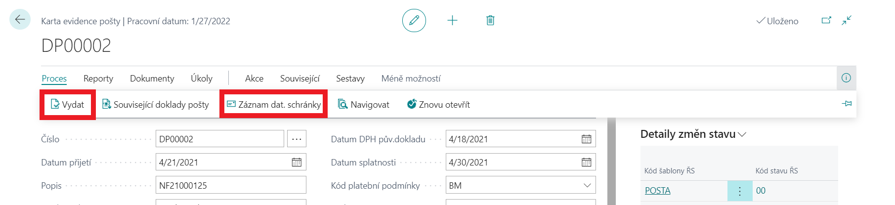 Record of Data Boxes