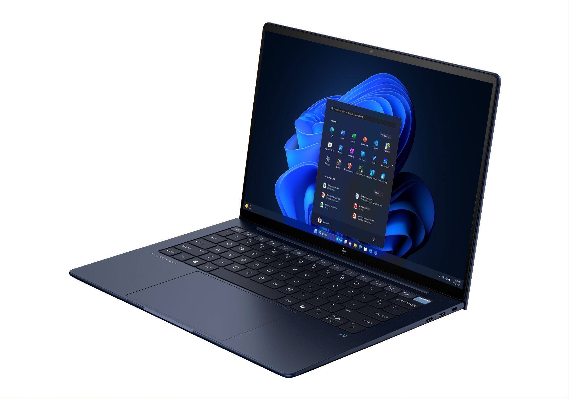 HP EliteBook Ultra G1i 14 AI na pracovnom stole HP EliteBook Ultra G1i 14 AI na pracovnom stole