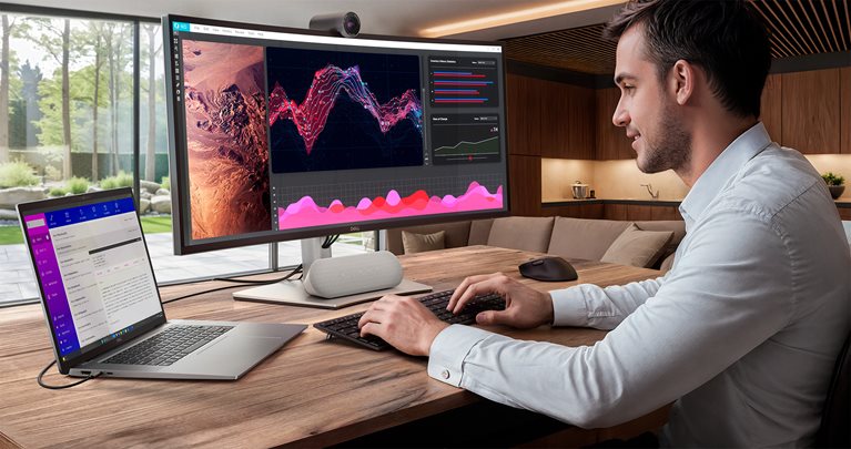 Pomůžeme vám dosáhnout větší produktivity díky pracovním stanicím Dell s AI hero image