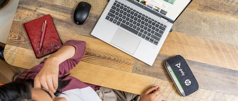 Nové podnikové notebooky HP a mobilné Poly zariadenia pre efektívnu komunikáciu hero image